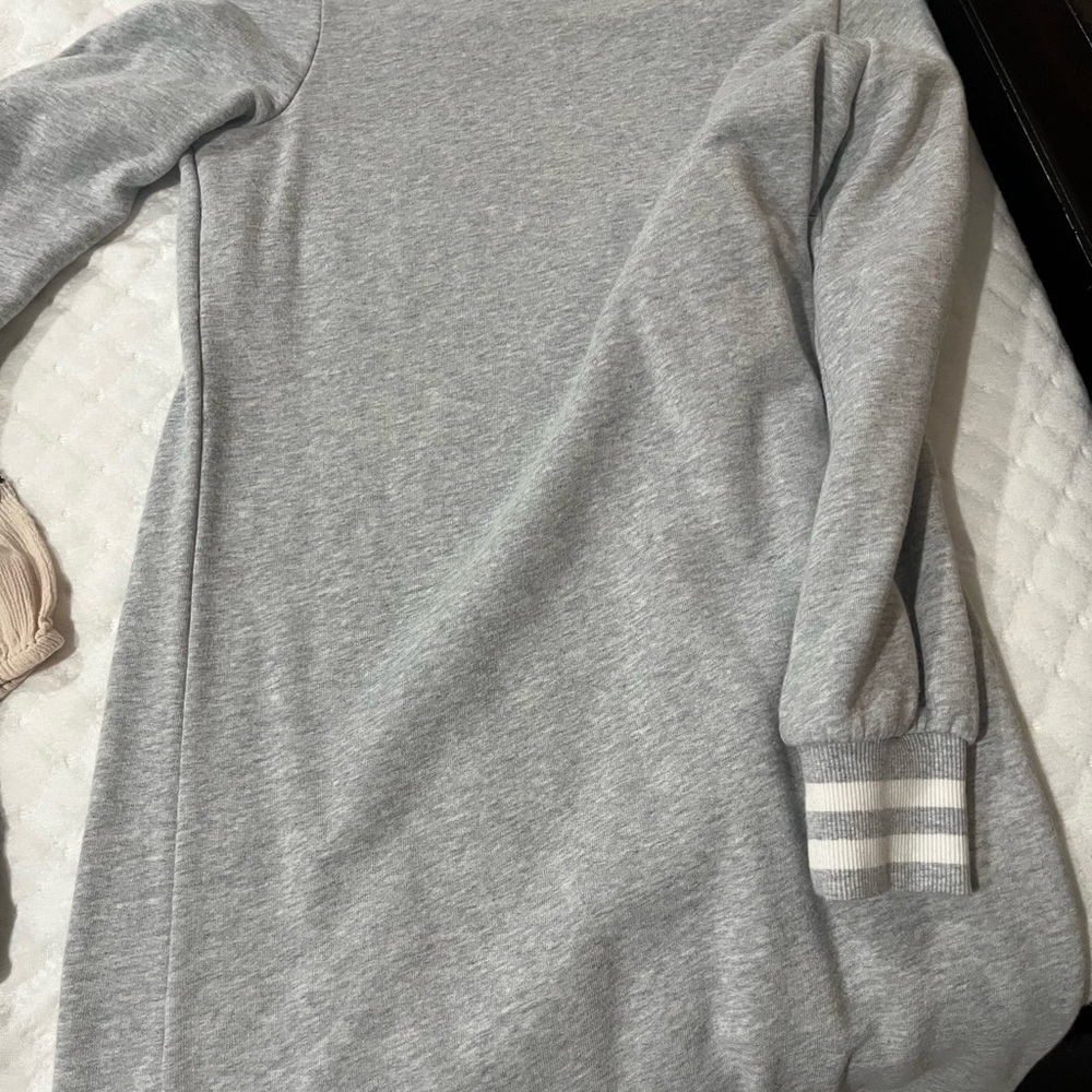 Gray Long Sleeve Dress